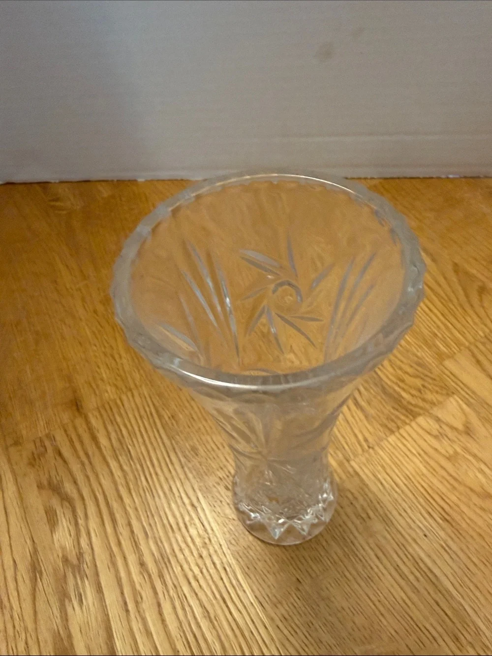 Clear Cut Crystal Bud Vase -